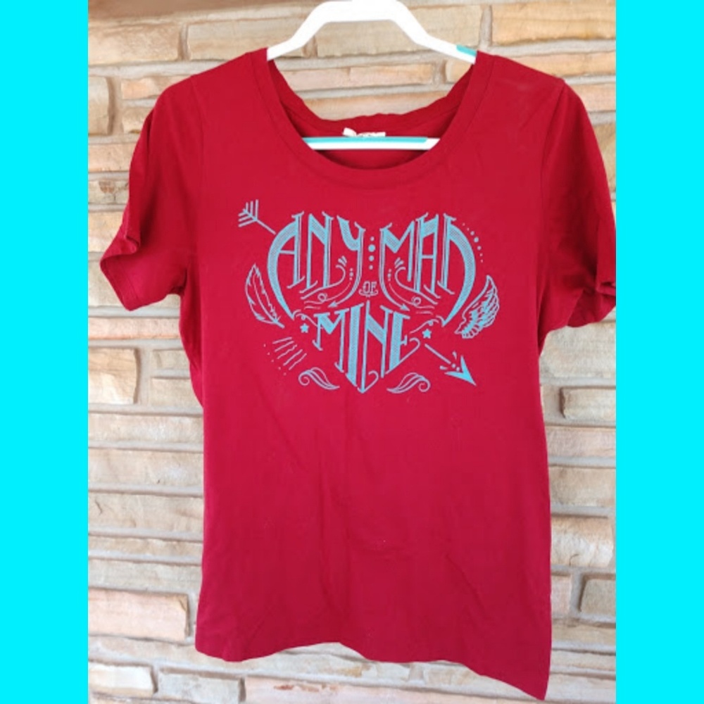 Any Man of Mine Scarlet Scoop Tee